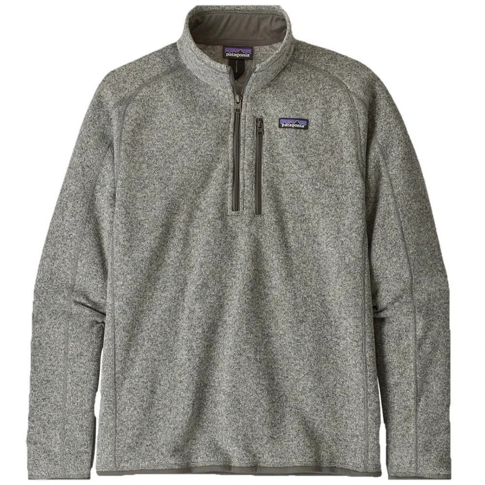 Patagonia Better Sweater‎ Birch 1/4 Zip Pullover Sweater Jacket Men's Sz-M